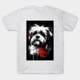 Maltese Dog Portrait T-Shirt